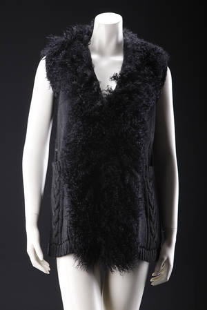 Fur Living. Strikket vest. Str. XL style 360