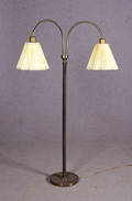 Golvlampa, mässing, 1900-talets mitt