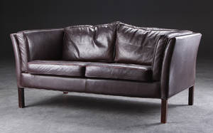 Dansk møbelproducent, 2-personers lædersofa