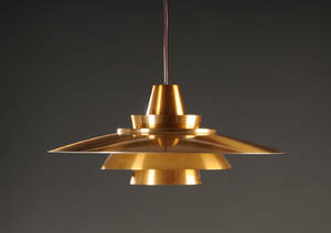 Dansk producent. Pendel af messing. 1960 erne