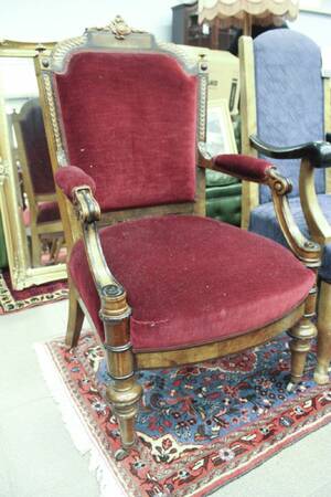 Karmstol, sent 1800-tal