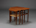 Dansk møbelproducent, indskudsbord, teaktræ, 1960erne