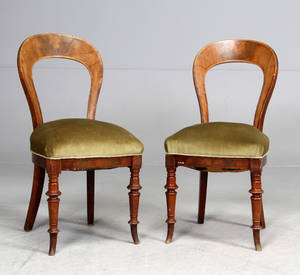 Salongstole, mahognybøgetræ, 1800-tallet 2