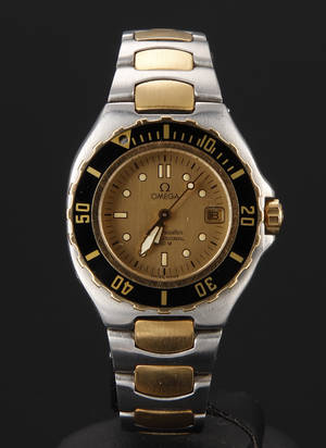 Omega Seamaster Professional damearmbåndsur, guldstål