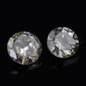Uindfattet diamanter ca. 0.14 og ca. 0.15 ct.