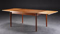 Henning Kjærnulf. Rektangulært bord m. udtræk, teak