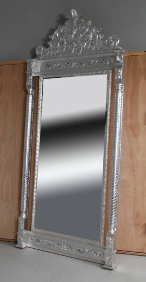 Kolosalspejl, sølvmalet, 2021 årh.