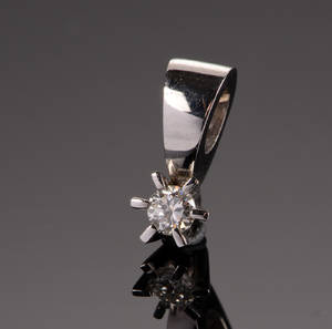 Brillantvedhæng, ca. 0.05 ct.
