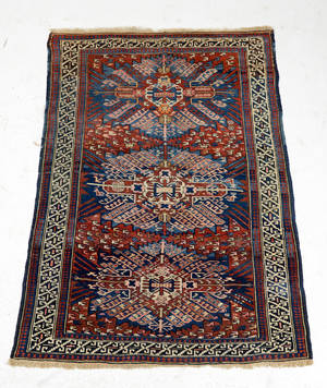 Antik kaukasisk CeiveZeive tæppe, 182x126 cm.