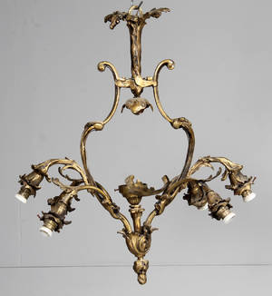 Lysekrone, messing, 2021 årh.