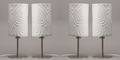 Fire bordlamper, hvid keramik 4