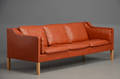 Børge Mogensen Tre pers. sofa model 2213 med ben i egetræ 