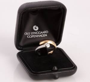 Ole Lynggaard solitairring med 0,15ct brillant