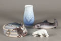 BG. Figurer, vase samt skål 4