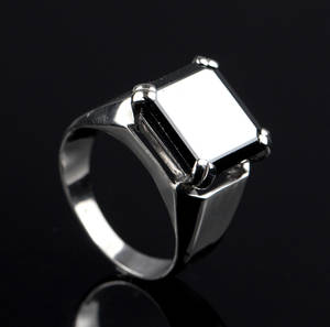 Herre diamant ring ca. 13.31 ct.