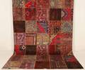 Patchwork, persisk håndknyttet tæppe, 360x257 cm.