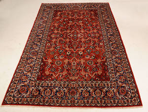 Persisk Isfahan tæppe,  239x367 cm. 