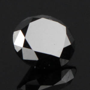 Uindfattet behandlet sort diamant ca 1.55 ct.
