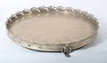 Portuguese silver tray on feets.