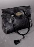Väska, Mulberry, Bayswater, svart skinn