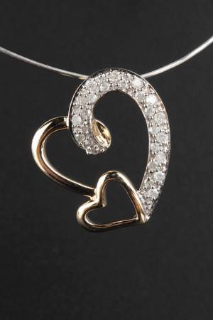 Diamantvedhæng ca. 0,25 ct.