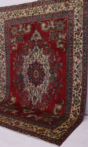 Matta, Täbriz, persisk, handknuten 393 x 298