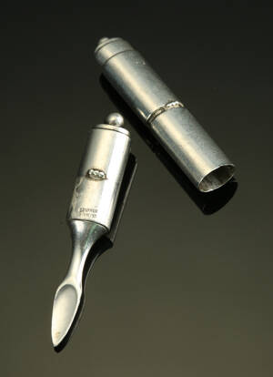 Georg Jensen. Snusske  snuff spoon af sterlingsølv, dessin 242