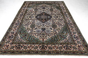 Handknuten persisk matta, Kashan 300x222 cm.