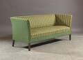 3-pers. sofa, grønligt betræk