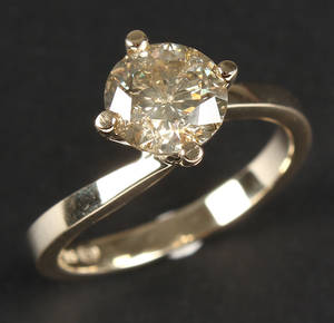 Solitairering. Ca. 1.68 ct