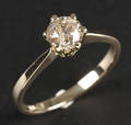 Solitairering. Ca. 0.80 ct