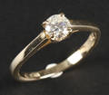 Solitairering. Ca. 0.40 ct