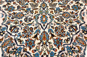 Handknuten persisk matta, Kashan 345x205 cm.