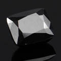 Uindfattet behandlet sort diamant ca 4.56 ct.