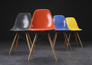 Charles Eames. Fire stole model DSW 4