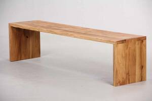 PremiumOak. Dansk produceret bænk  plint af olieret eg,180 cm.