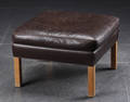 Børge Mogensen. skammel, læder. Model 2430