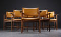 Hans J. Wegner. Seks armstole, røget eg. 6