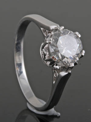 18kt. diamond ring approx. 1.30ct.