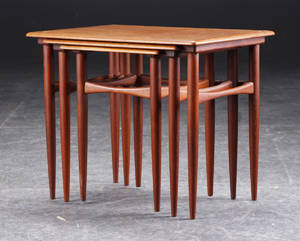 Indskudsbord, dansk møbelproducent, teaktræ, 1960erne 