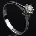 Solitaire ring ca. 0.30 ct.