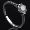 Solitaire ring ca. 0.90 ct.