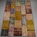 Persisk patchwork tæppe, 244x168 cm.