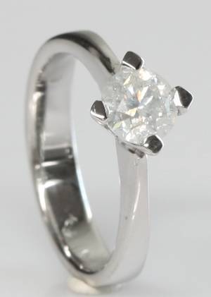 Solitairering, ca. 1.00 ct.