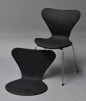  Læderovertræk til Arne Jacobsens 7´erstole model 3107 2