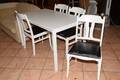 Matgrupp med 4 st stolar, 124x45 cm, H 75 cm