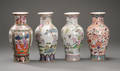 Fire kinesiske vaser af porcelæn 4