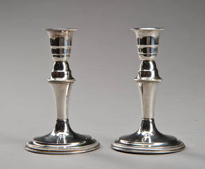 Svend Toxsværd. Par stager af sølv 2