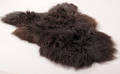 Økologisk islandsk fåreskind, long wool. Farve Mørkebrun. Str. XXL