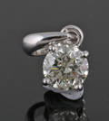 Pendant in 18kt set with brilliant cut diamond approx. 0.40ct